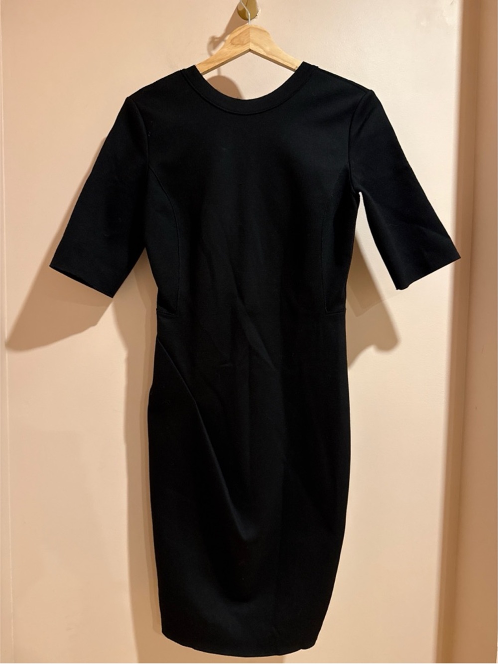 Emporio Armani Black Midi Sheath Dress